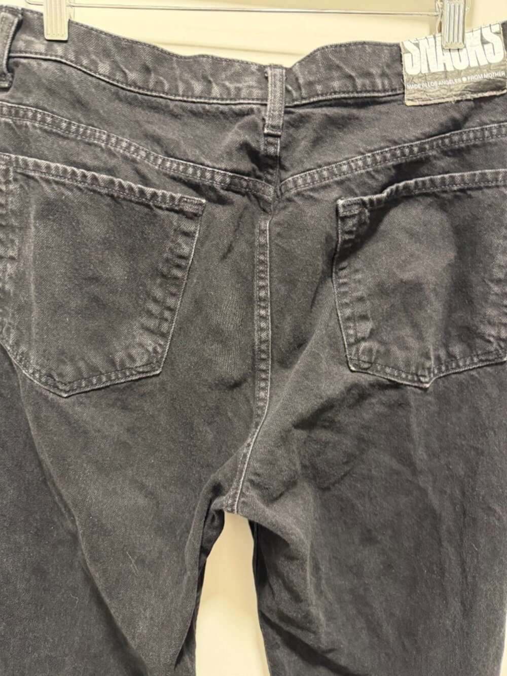 MOTHER Snacks Double Stack High Rise Jeans - Picture 3 of 7